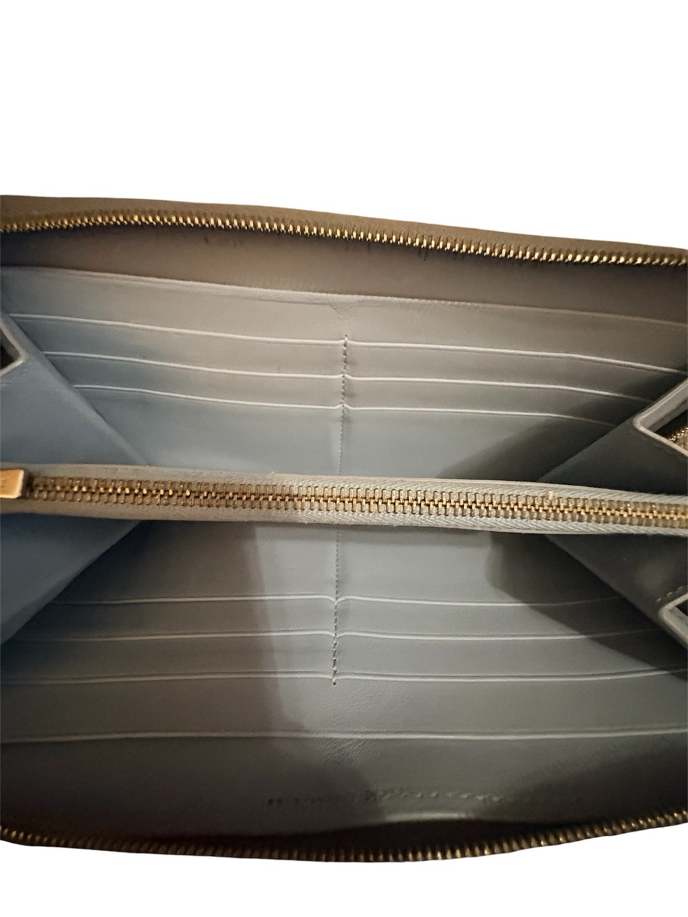 CELINE Large Leather Zip Wallet drummed Calfskin - Picture 6 of 10